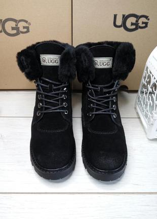 Уггі жіночі ugg australia черевики з натуральним хутром 601-31