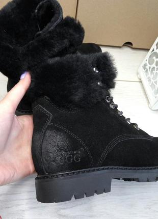 Уггі жіночі ugg australia черевики з натуральним хутром 601-315 фото