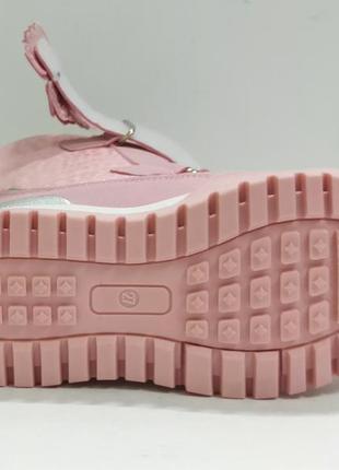 Зимние термо ботинки сапожки сапоги дутики девочке дівчинки том м 9369е розовые, р.247 фото