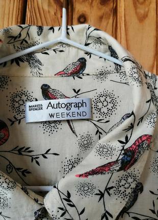 Рубашка женская с птичками4 фото