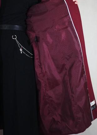 Винтажное демисезонное пальто klass (винтаж, длинный, марсала, вишневый, макси, меди, деми, шерстяное, шерстяное пальто, женское, элегантное, классическое)10 фото