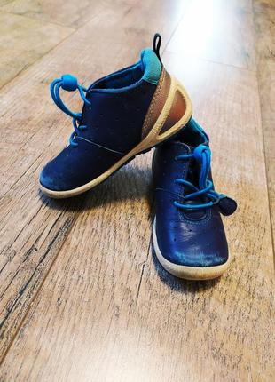 Кроссовки кожаные, ecco, р.24 (15,5см стелька)