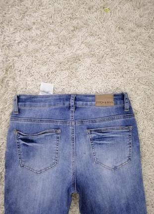 Классные рваные джинсы женские stitch&soul s в отличном состоянии5 фото