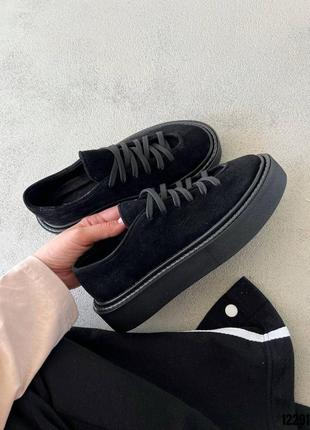 Кеды натуральная замша