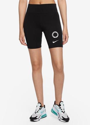 Nike "naija" жіночі компресійні шорти-велосипедки для занять спортом і повсякденного носіння