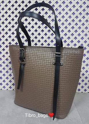 Сумка жіноча "ліана" натуральна шкіра, колір капучіно "венетто"