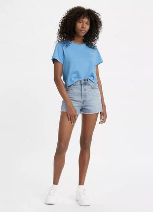 Джинсові шорти levi's premium ribcage women's shorts