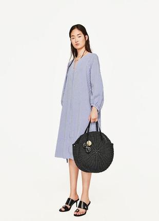 Чорна,плетена сумка,торба,етно,бохо стиль zara5 фото