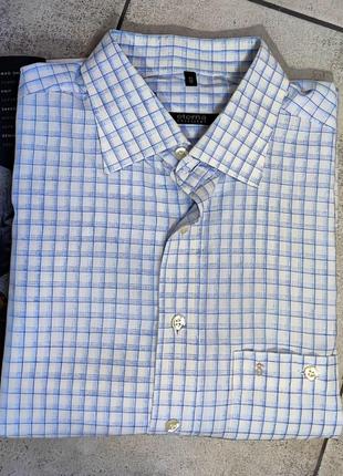 Мужская элегантная базовая хлопковая тениска eterna   размер (41)l6 фото