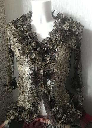 Літня полупрозора блуза 12/м заміри на фото