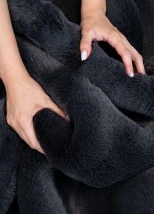 Dariana килимок з екохутра 60x120 см, темно-сірий4 фото