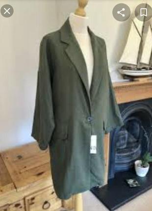 Zara піджак rustic із суміші бавовни та льону7 фото