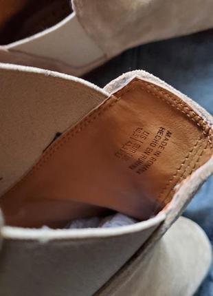 Премиум мужские ботинки челси aldo vianello-r бежевые замша оригинал6 фото