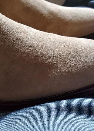 Премиум мужские ботинки челси aldo vianello-r бежевые замша оригинал8 фото