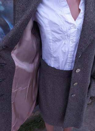 Стильный деловой костюм пиджак оверсайз в составе 17%шерсть 16%шелк4 фото