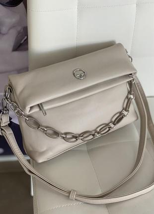 Стильна💣🔥базова сумка з акцентною цепочкою💣🔥висока фабрична якість💣🔥