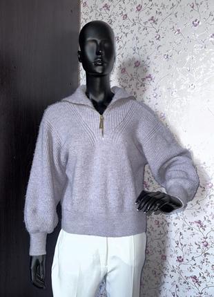 Базовый свитер с модным воротником2 фото