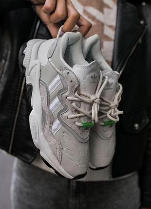 Кроссовки adidas ozvego «sweet grey/green” код : 606