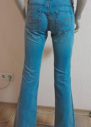 Красивые хлопковые джинсы голубого цвета hugo boss 26/32, 💯 оригинал, молниеносная отправка5 фото