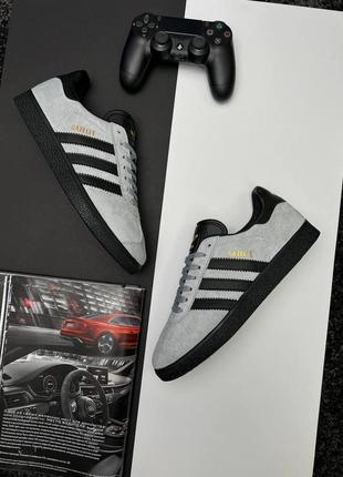 Чоловічі кросівки adidas originals gazelle gray black