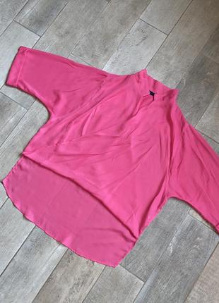 Розовая шифоновая блузка3 фото