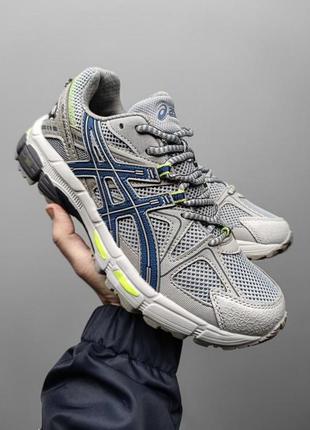 Мужские кроссовки asics gel - kahana 8 grey blue мужественные текстильные кроссовки асимкс серое с синим