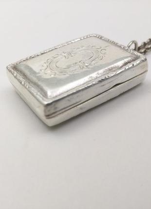 Старовинний медальйон, кулон, під фото, англія, срібло, 925 проба.5 фото