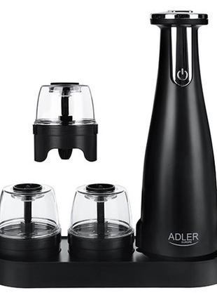 Набор из 3 измельчителей специй adler ad 4449 black usb