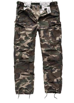 Брюки surplus vintage fatigue trousers woodland (xl)