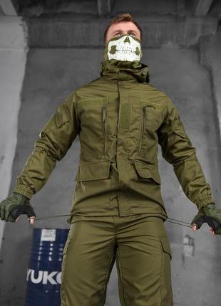 Тактичний чоловічий костюм гірка олива8 фото