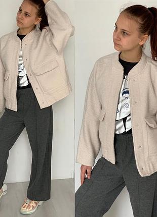 Детский бомбер букле zara для девочки/куртка/детский бомбер зара на девочке