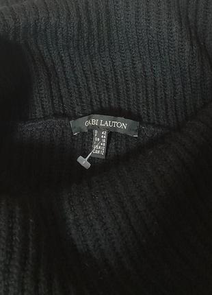 Шикарный свитер чёрного цвета из 100% мериносовой шерсти gabi lauton made in germany6 фото