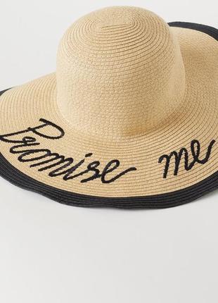 Соломенная шляпа летняя шляпа h&m2 фото