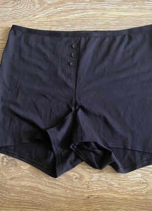 Шикарні, базові, трусики, шортики, котонові, в чорному кольорі, від дорогого бренду:...