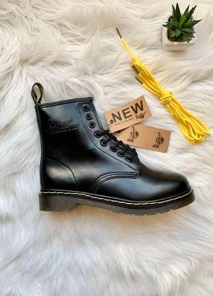 Ботинки dr. martens 1460 black черный цвет кожаные без меха (36-41)💜1 фото