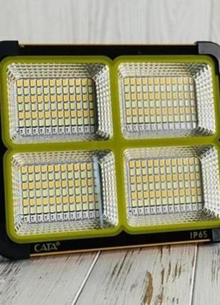 Ліхтар прожектор cata ct-4698 туристичний підвісний  переносний світлодіодний з сонячною панеллю7 фото