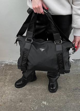 Женская сумка prada sport bag black