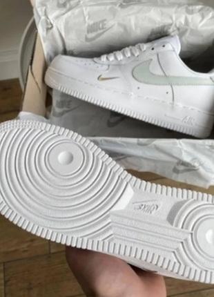 Кроссовки женские nike air force 1 mini swoosh mint, веселые женские кроссовки найк alp форс 15 фото