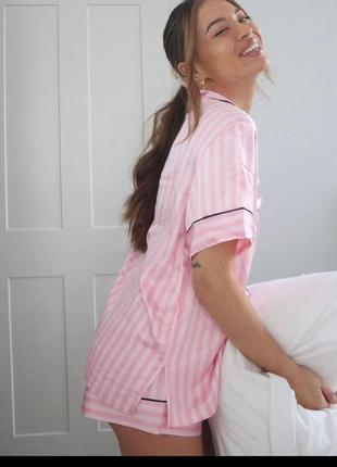 Сатиновая пижама victoria's secret виктория сикрет оригинал2 фото