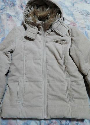 Куртка женская вельветовая с капюшоном р. 48-l2 фото