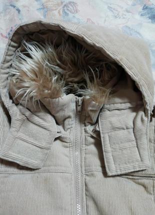 Куртка женская вельветовая с капюшоном р. 48-l3 фото