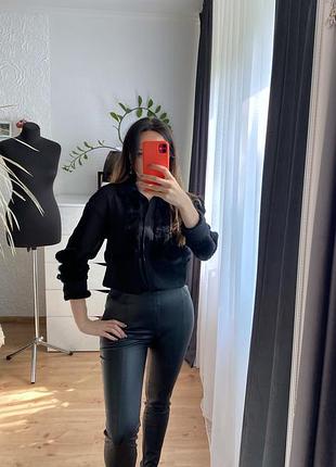 Сорочка зі вставками хутра