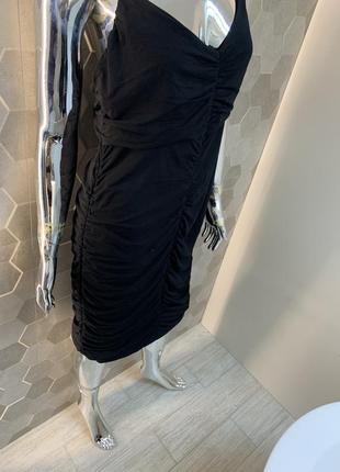 Чорне новеньке плаття  з біркою на тоненьких брителях l-xl.  asos 2992 фото