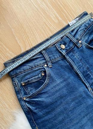 Базовые прямые синие джинсы зара высокая посадка 👖 34-36 zara s6 фото
