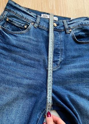 Базовые прямые синие джинсы зара высокая посадка 👖 34-36 zara s8 фото