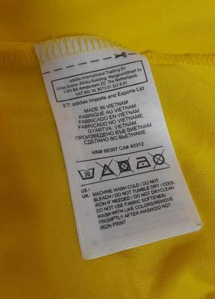 Шикарная футболка жёлтого цвета adidas f 50 made in vietnam, 💯 оригинал, молниеносная отправка6 фото