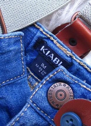 Стильні джинси штани штани з підтяжками kiabi2 фото