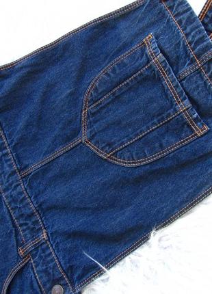 Крутой джинсовый полукомбинезон kiabi2 фото