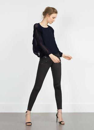 Теплые брючки из плотного трикотажа от zara