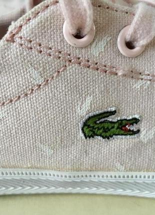 Lacoste кеды из текстиля p 334 фото